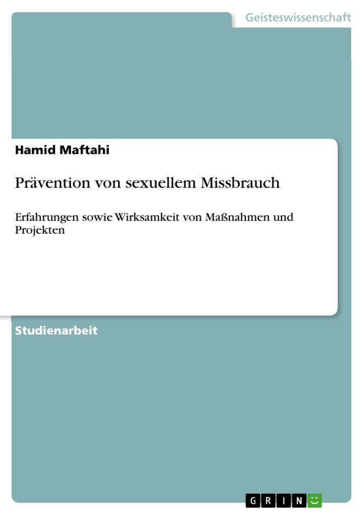 Hamid Maftahi Prävention von sexuellem Missbrauch bei hugendubel de