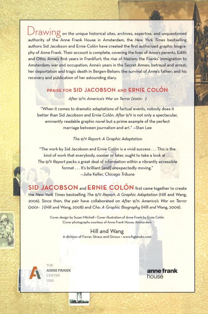 Weitere Ansicht: Anne Frank: The Anne Frank House Authorized Graphic Biography | Sid Jacobson, Ernie Colón