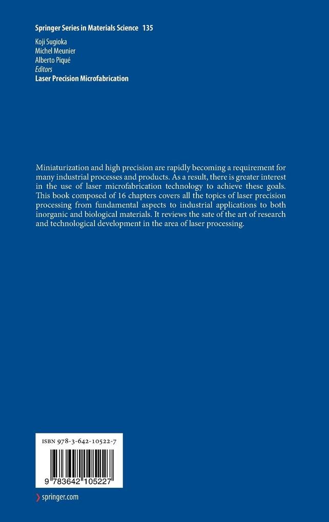 Weitere Ansicht: Laser Precision Microfabrication