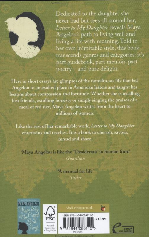 Weitere Ansicht: Letter to My Daughter | Maya Angelou
