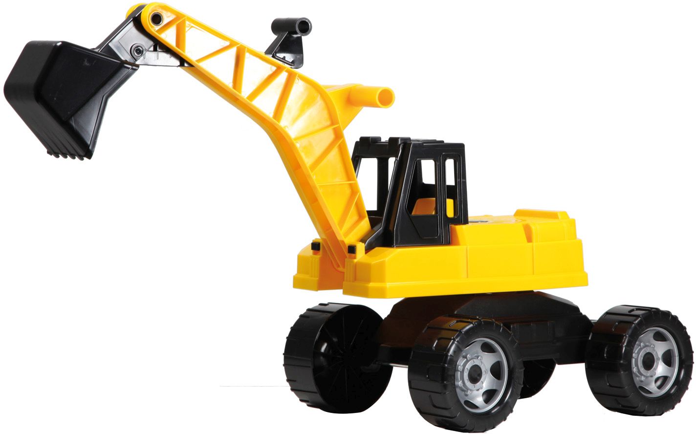 Produktbild: Lena - GIGA Trucks Bagger, schwarz/gelb, Schaukarton