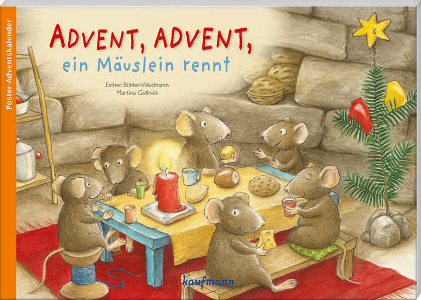 Advent, Advent, ein Mäuslein rennt als Kalender