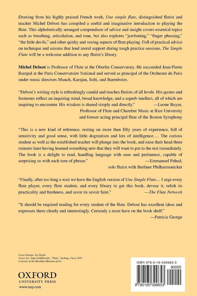 Weitere Ansicht: The Simple Flute | Michel Debost