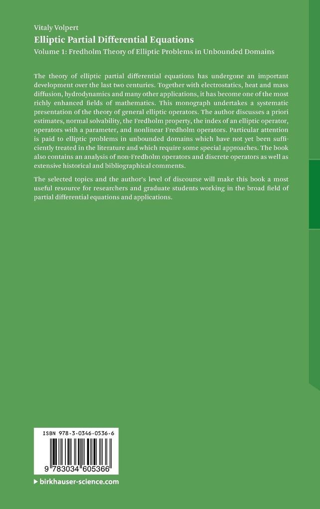 Weitere Ansicht: Elliptic Partial Differential Equations | Vitaly Volpert