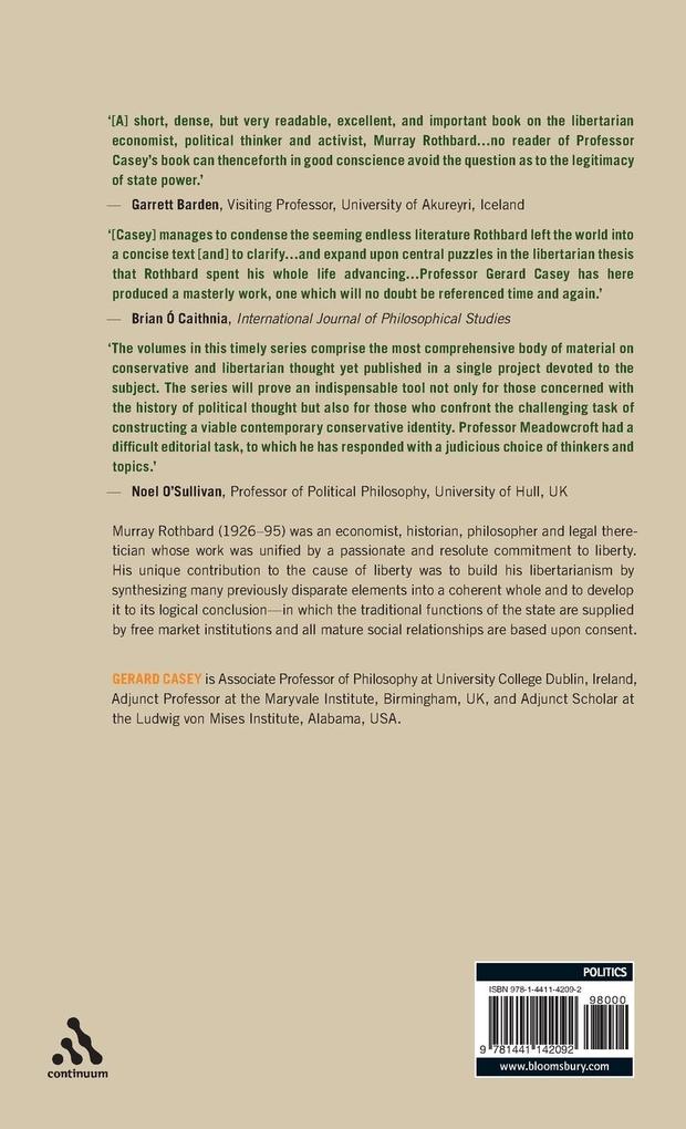 Weitere Ansicht: Murray Rothbard | Gerard Casey