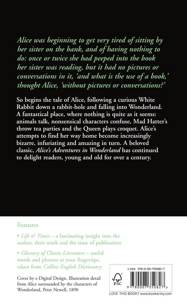 Weitere Ansicht: Alice's Adventures in Wonderland | Lewis Carroll