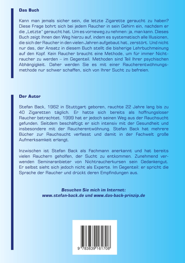 Weitere Ansicht: Der sichere Weg zum Nichtraucher | Stefan Back
