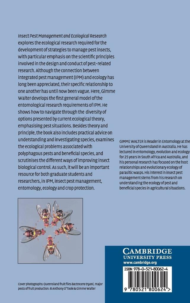 Weitere Ansicht: Insect Pest Management and Ecological Research | G. H. Walter