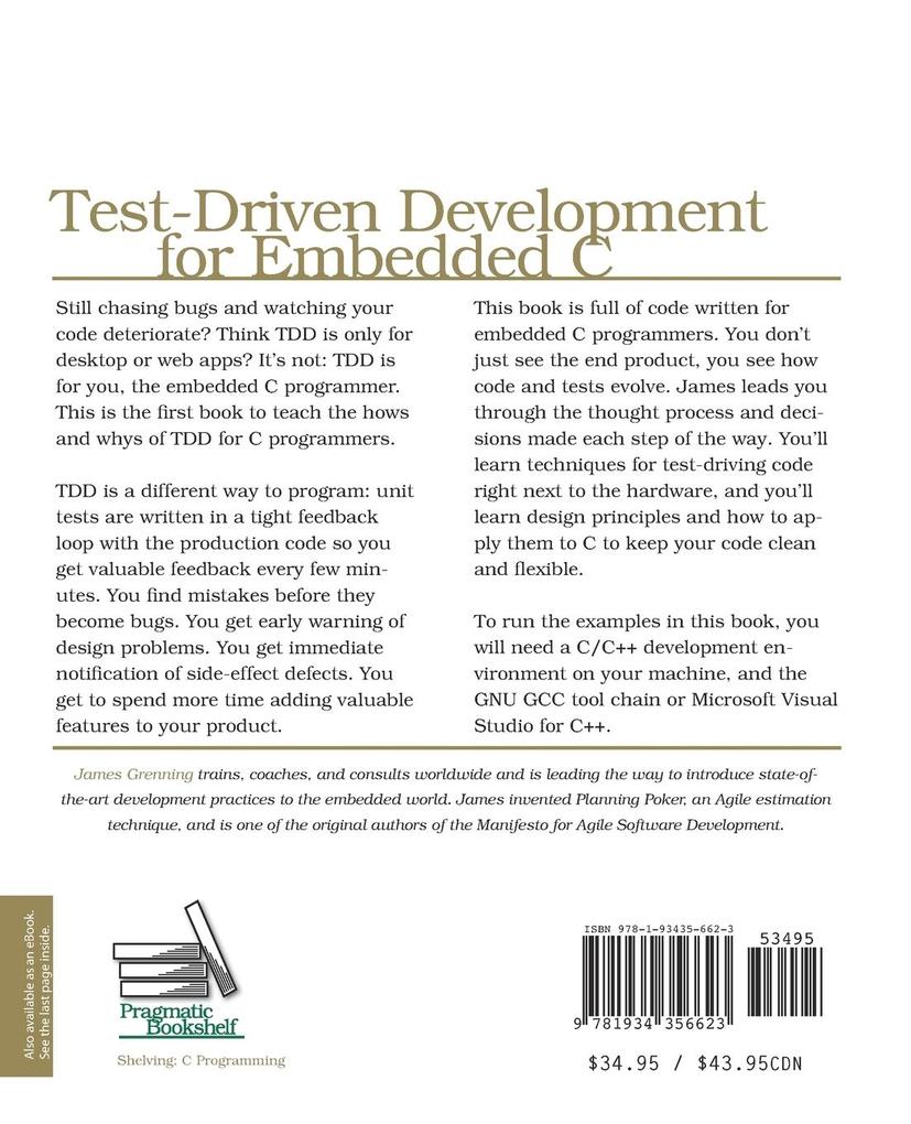 Weitere Ansicht: Test-Driven Development for Embedded C | James W Grenning