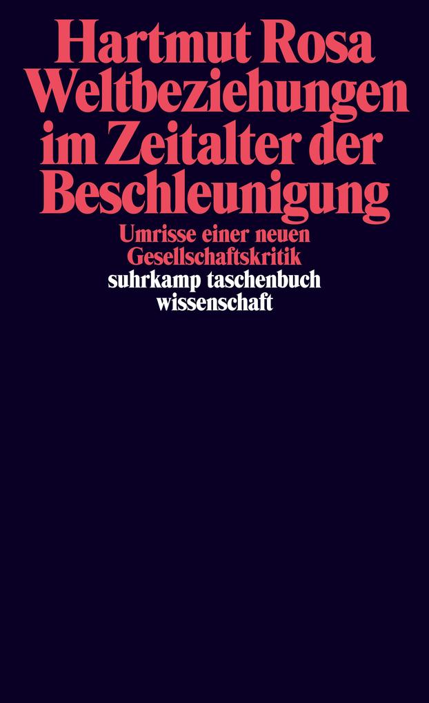 Produktbild: Weltbeziehungen im Zeitalter der Beschleunigung | Hartmut Rosa