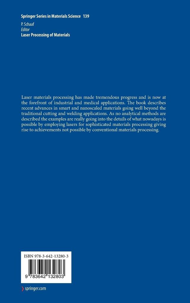 Weitere Ansicht: Laser Processing of Materials