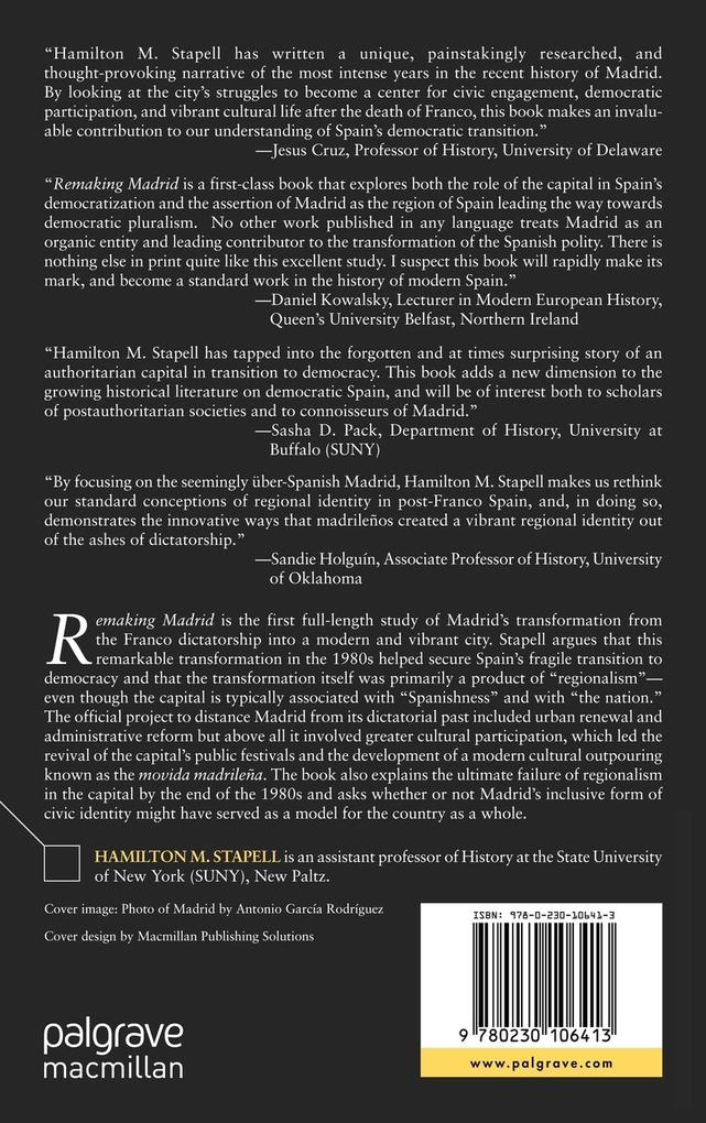 Weitere Ansicht: Remaking Madrid | H. Stapell, Hamilton M. Stapell