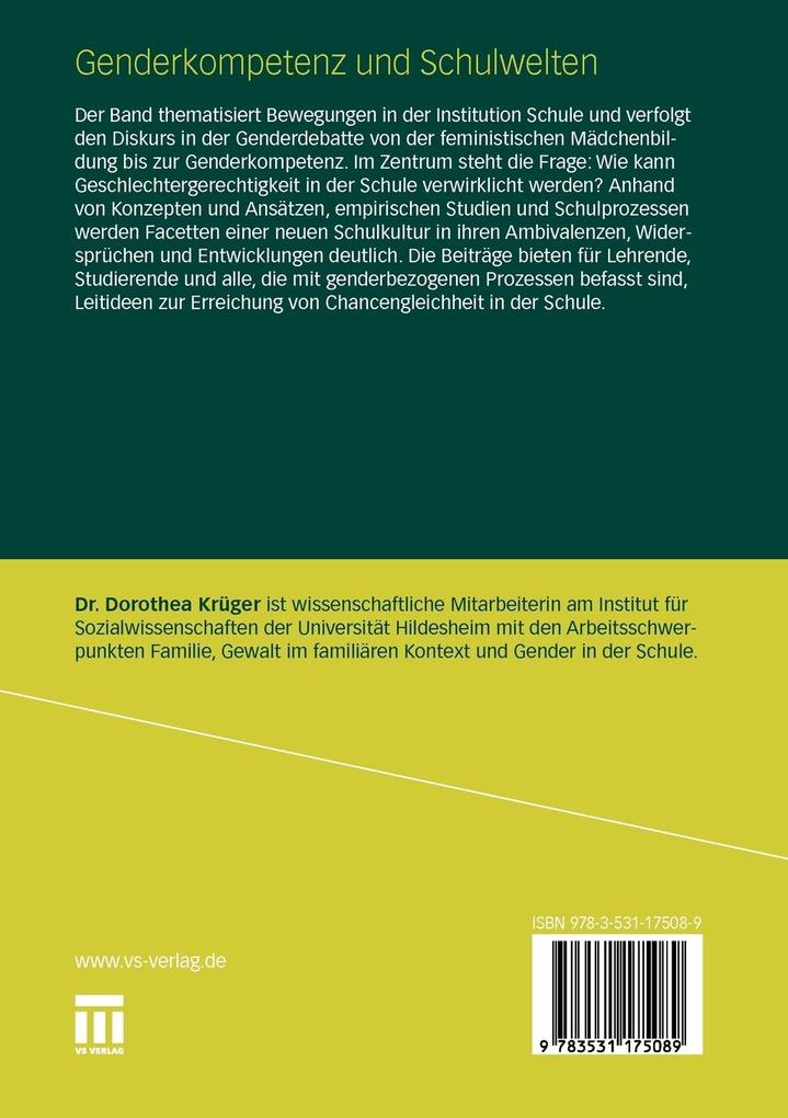Weitere Ansicht: Genderkompetenz und Schulwelten