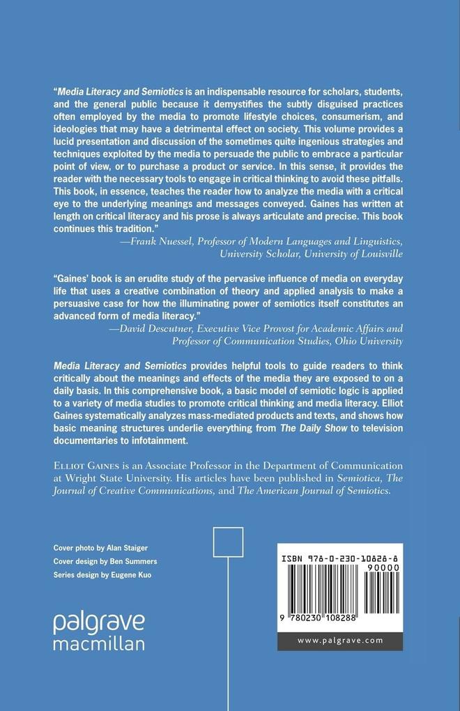 Weitere Ansicht: Media Literacy and Semiotics | E. Gaines, Elliot Gaines