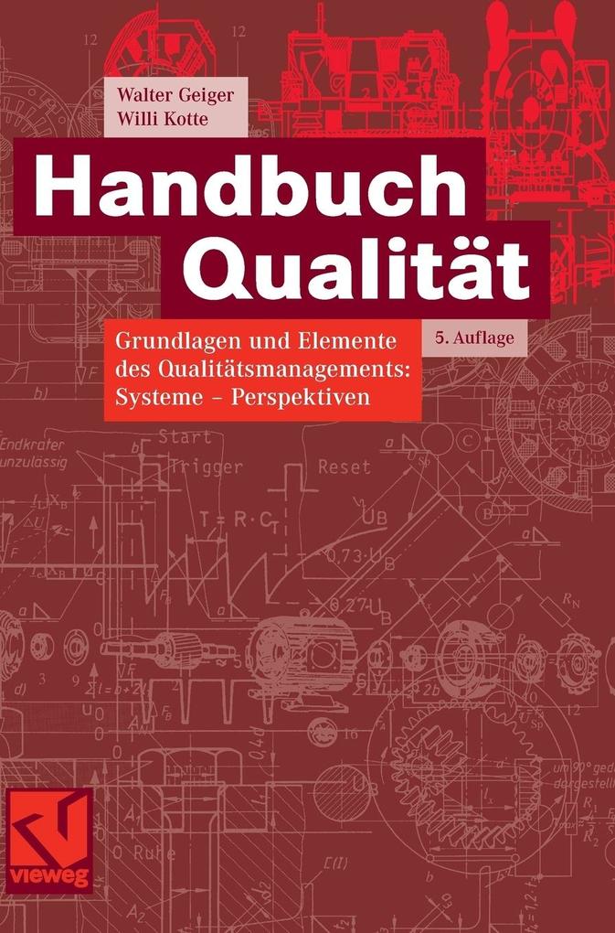 Produktbild: Handbuch Qualität | Walter Geiger, Willi Kotte