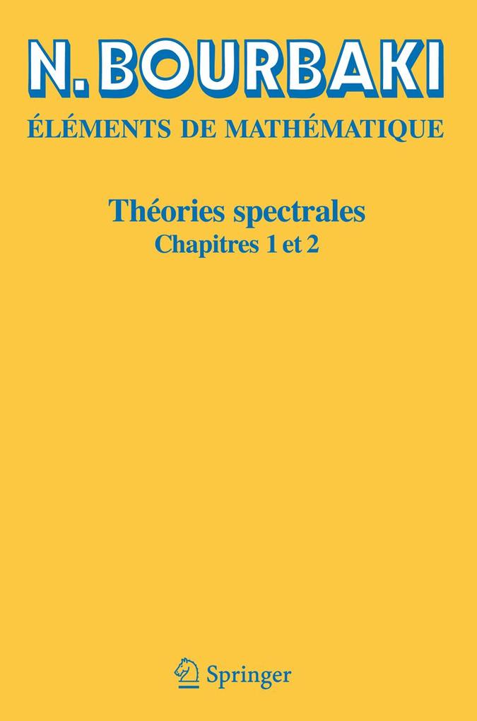 Produktbild: Théories spectrales | N. Bourbaki