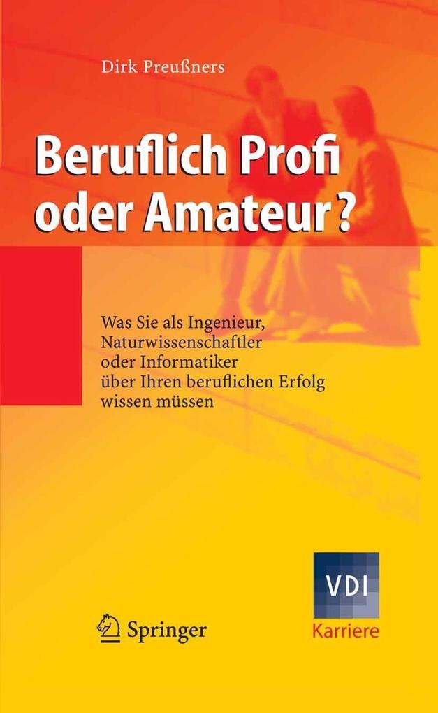Produktbild: Beruflich Profi oder Amateur? | Dirk Preußners
