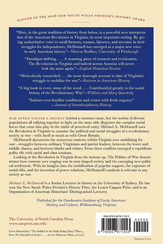 Weitere Ansicht: The Politics of War | Michael a McDonnell