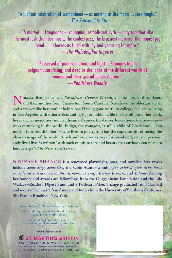 Weitere Ansicht: Sassafrass, Cypress & Indigo | Ntozake Shange