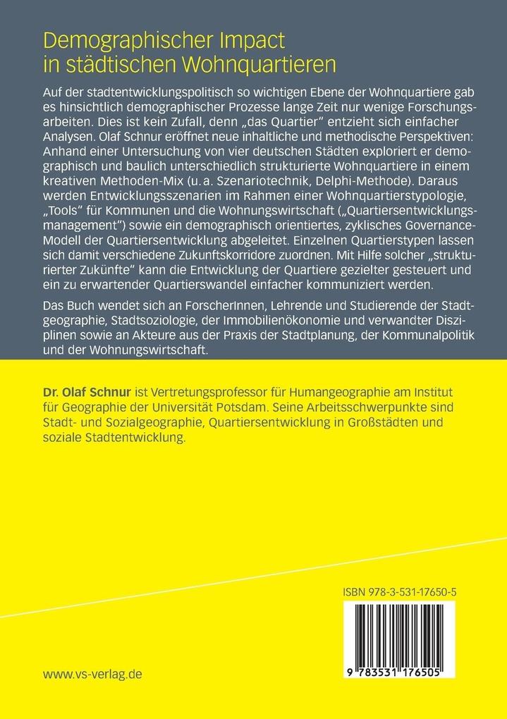 Weitere Ansicht: Demographischer Impact in städtischen Wohnquartieren | Olaf Schnur