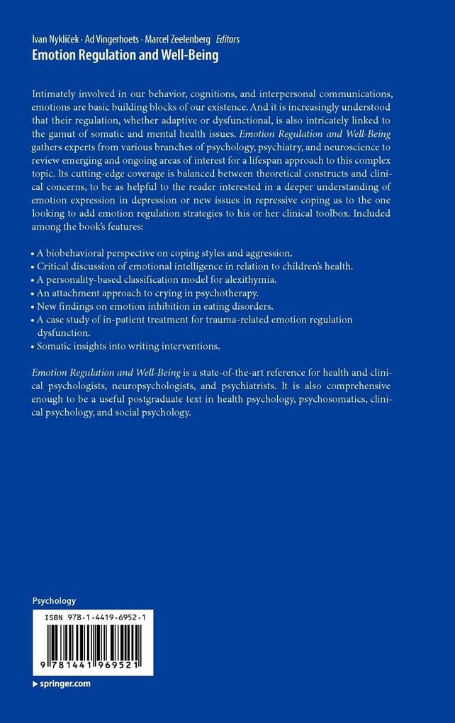 Weitere Ansicht: Emotion Regulation and Well-Being