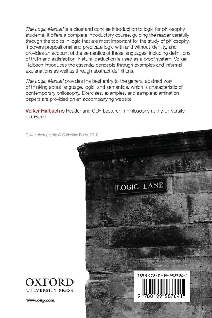 Weitere Ansicht: The Logic Manual | Volker Halbach
