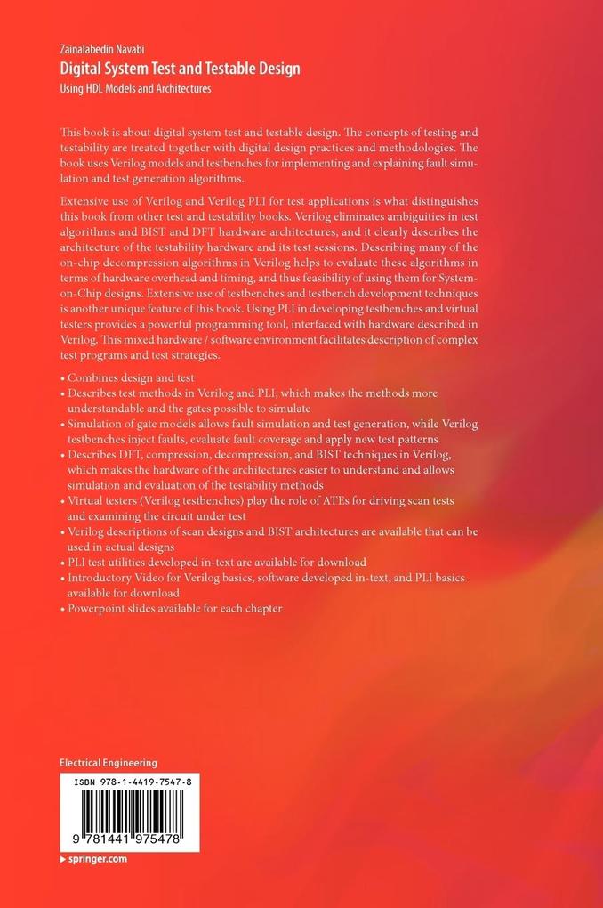 Weitere Ansicht: Digital System Test and Testable Design | Zainalabedin Navabi