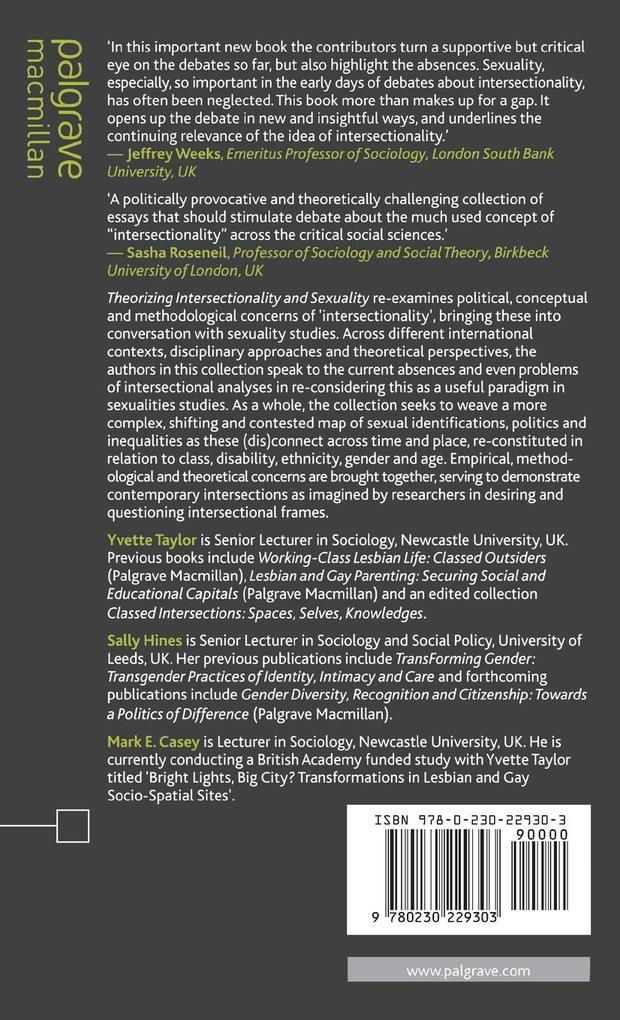 Weitere Ansicht: Theorizing Intersectionality and Sexuality