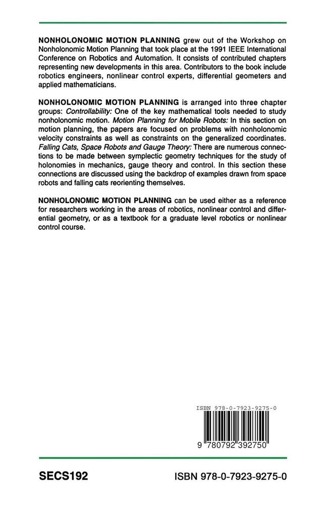 Weitere Ansicht: Nonholonomic Motion Planning