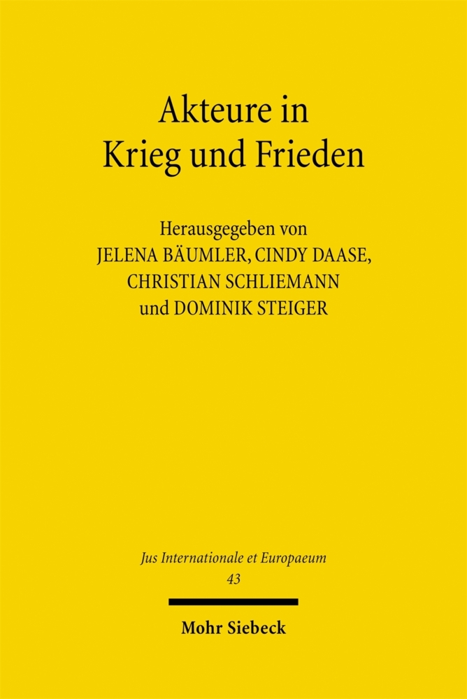 Produktbild: Akteure in Krieg und Frieden