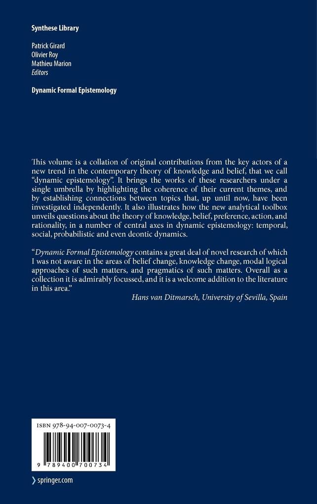 Weitere Ansicht: Dynamic Formal Epistemology