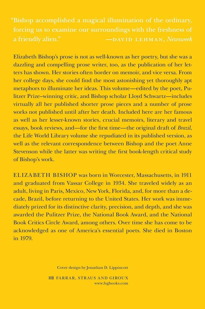 Weitere Ansicht: Prose | Elizabeth Bishop