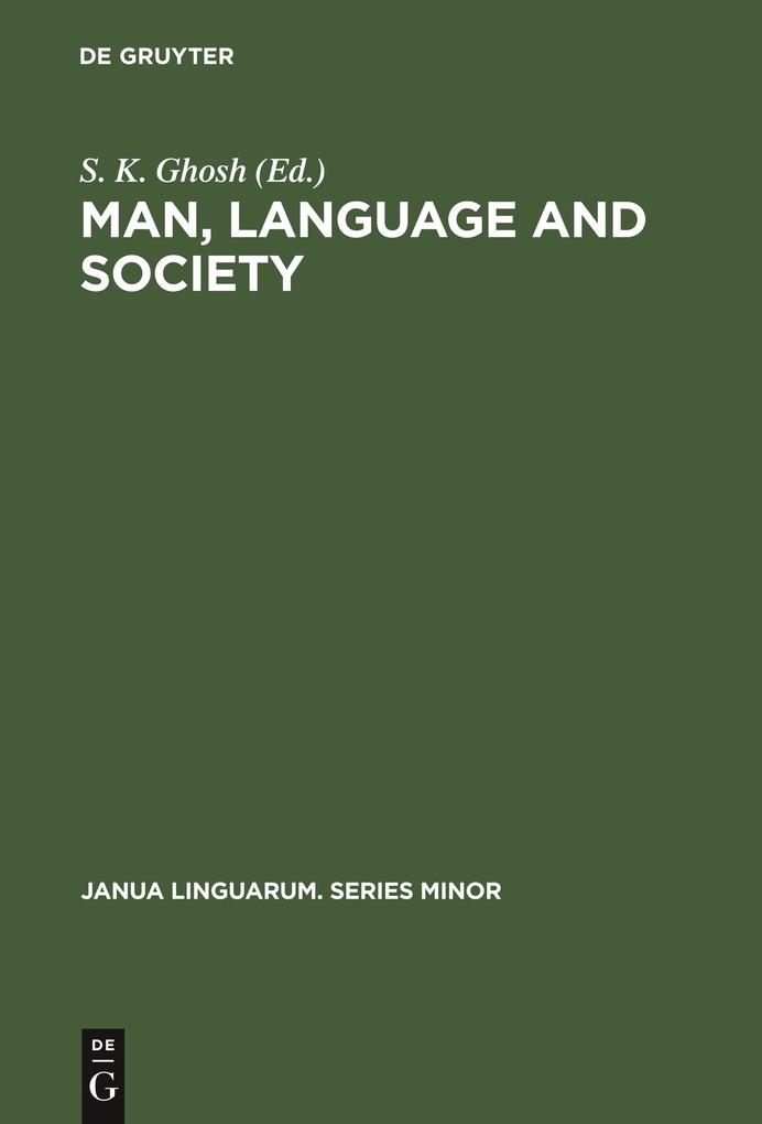 Man, Language and Society als Buch (gebunden)