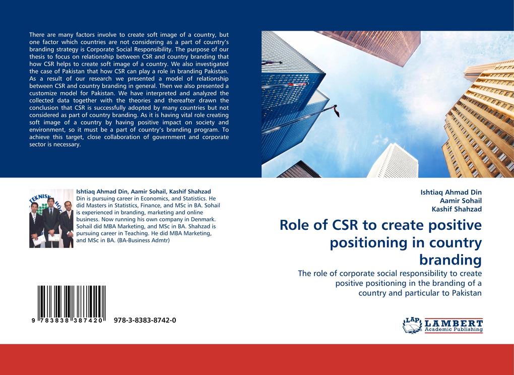 Role of CSR to create positive positioning in country branding als Buch (kartoniert)