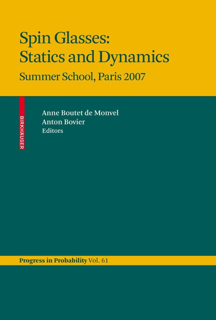 Produktbild: Spin Glasses: Statics and Dynamics