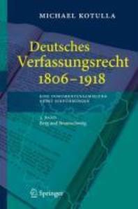 Produktbild: Deutsches Verfassungsrecht 1806 - 1918 | Michael Kotulla