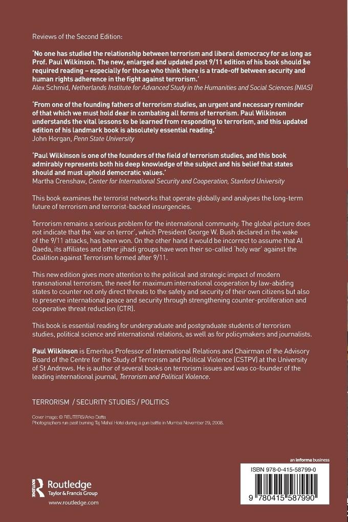 Weitere Ansicht: Terrorism Versus Democracy | Paul Wilkinson