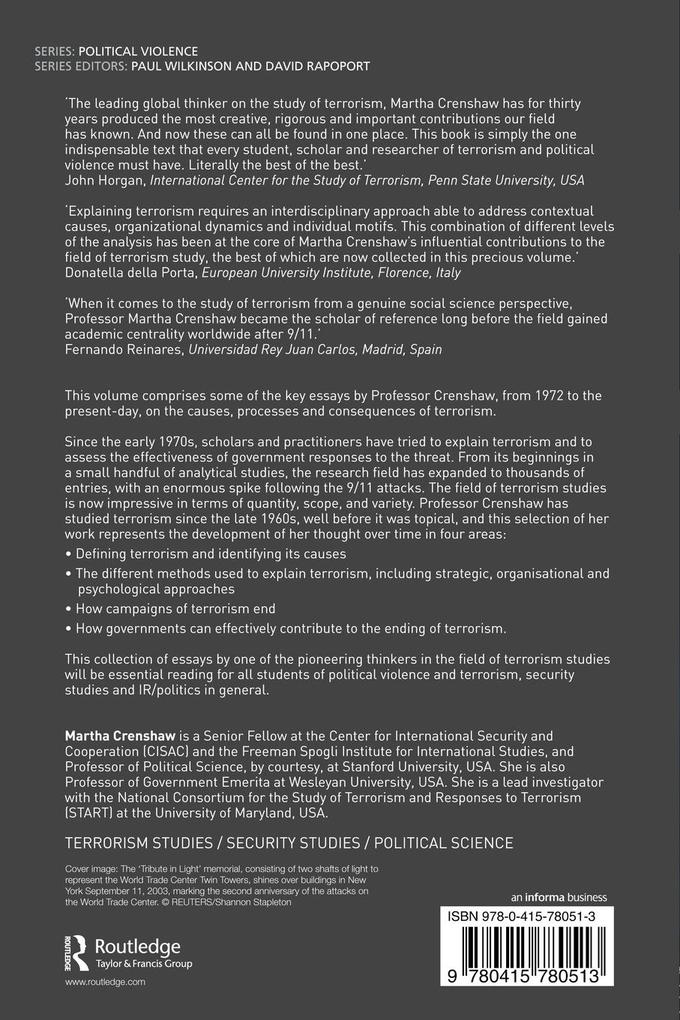 Weitere Ansicht: Explaining Terrorism | Martha Crenshaw