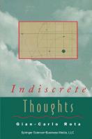 Weitere Ansicht: Indiscrete Thoughts | Gian-Carlo Rota