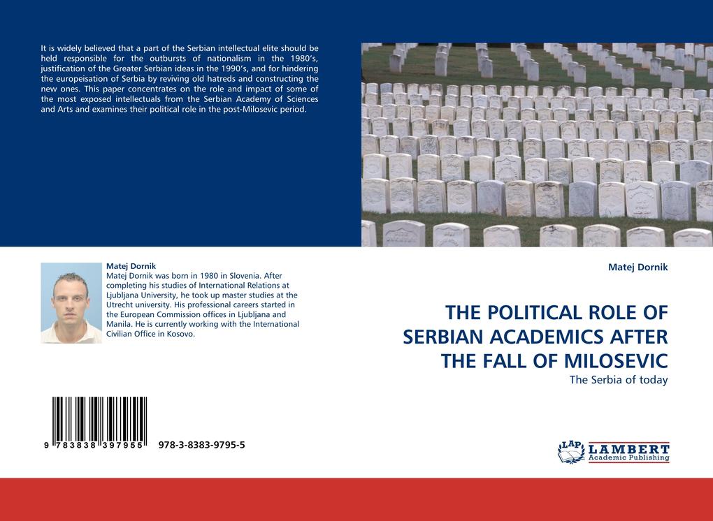 THE POLITICAL ROLE OF SERBIAN ACADEMICS AFTER THE FALL OF MILOSEVIC als Buch (kartoniert)