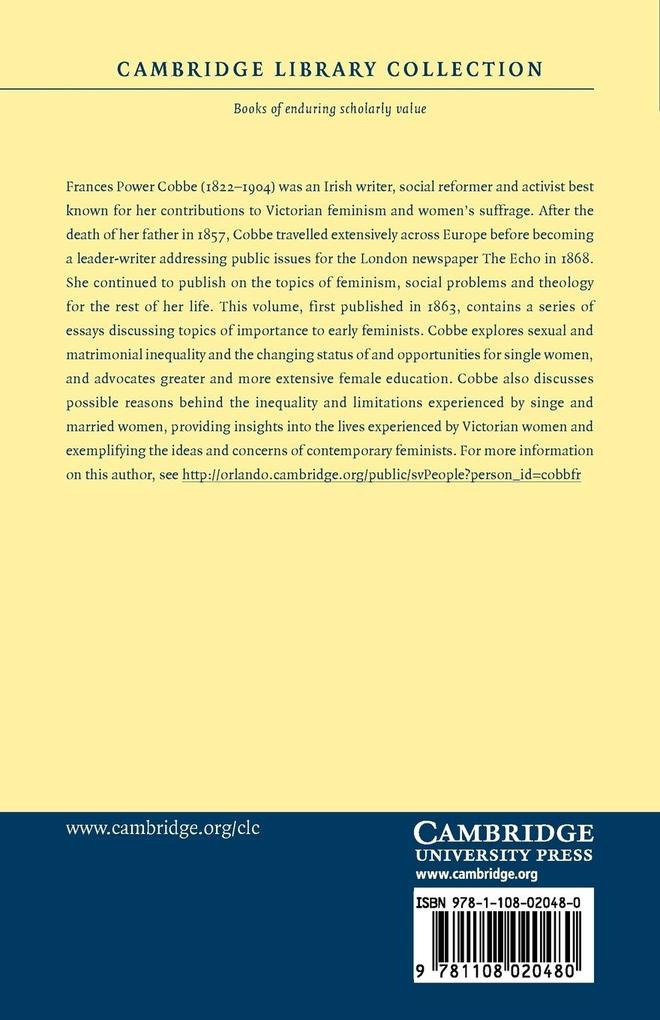 Weitere Ansicht: Essays on the Pursuits of Women | Frances Power Cobbe