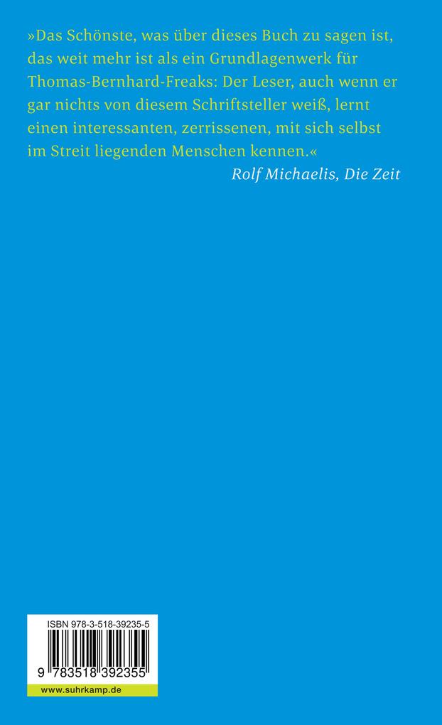 Weitere Ansicht: In der Höhe - Rettungsversuch. Unsinn | Thomas Bernhard