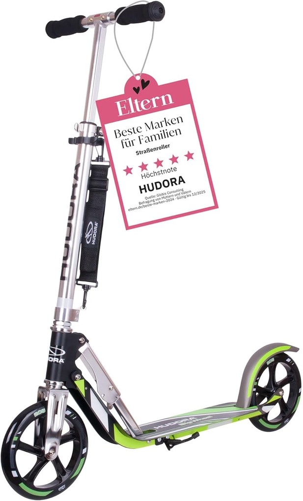 Produktbild: Hudora - Big Wheel MC Schwarz neongrün 205er