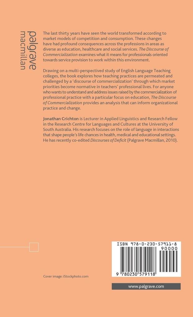 Weitere Ansicht: The Discourse of Commercialization | J. Crichton, Jonathan Crichton