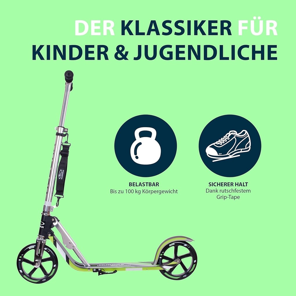 Weitere Ansicht: Hudora - Big Wheel MC Schwarz neongrün 205er