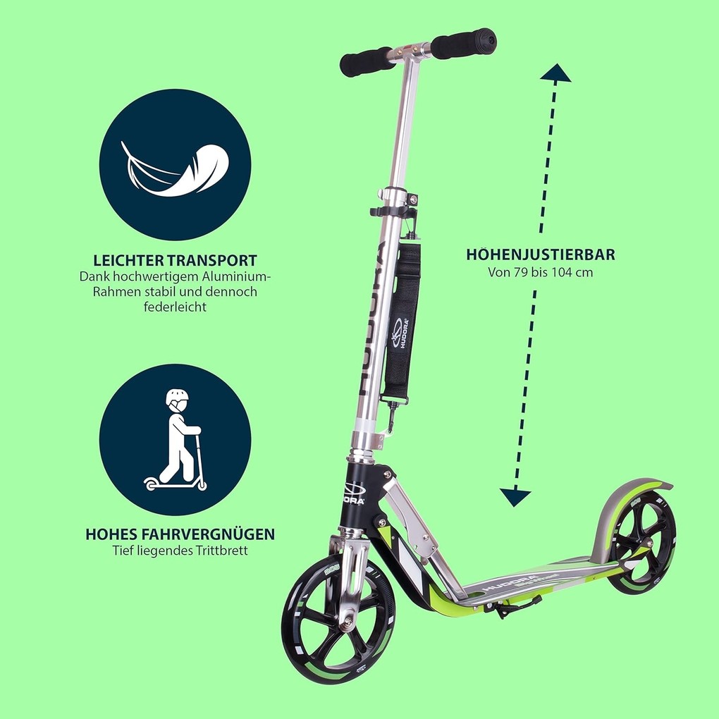 Weitere Ansicht: Hudora - Big Wheel MC Schwarz neongrün 205er