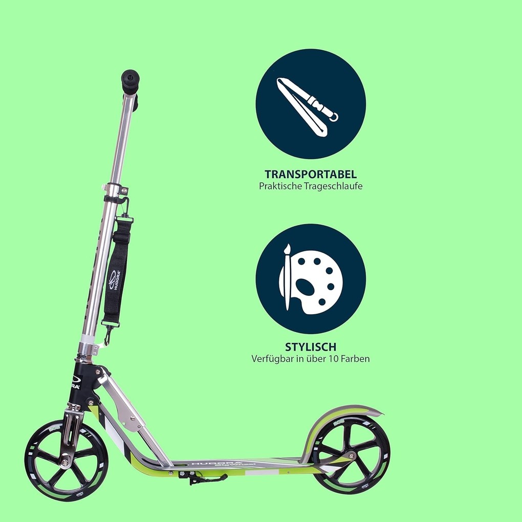 Weitere Ansicht: Hudora - Big Wheel MC Schwarz neongrün 205er