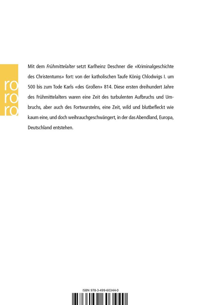 Weitere Ansicht: Kriminalgeschichte des Christentums 4 | Karlheinz Deschner