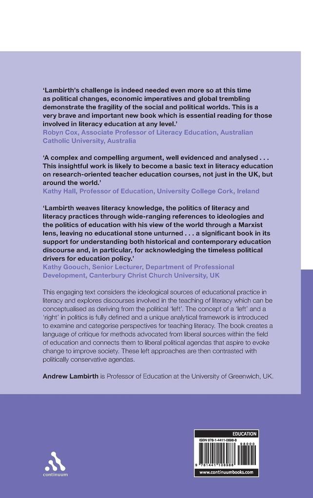 Weitere Ansicht: Literacy on the Left | Andrew Lambirth