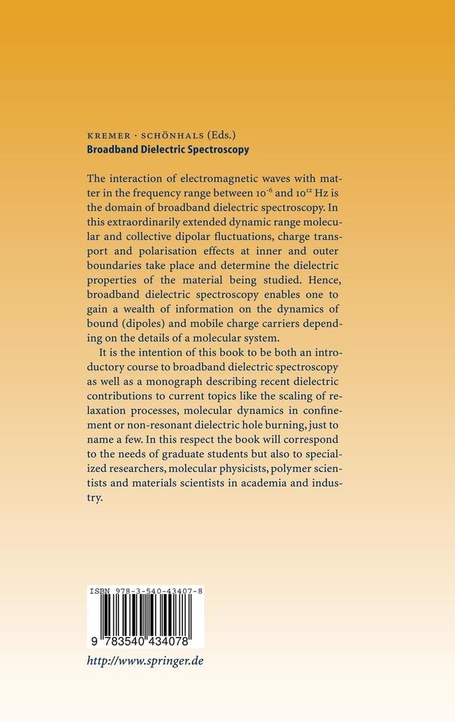 Weitere Ansicht: Broadband Dielectric Spectroscopy